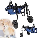 QMZDXH Fauteuil Roulant pour Chien, Chariot pour Chien, Paralysé des Pattes Arrières, Poussette pour Chien, Animaux Handicapés, pour Chiens handicapés Marchant sur Les Jambes arrières S