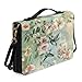Wnbucioht Hummingbird Flower Bible Cover for Women Hummingbird Print Leather Bible Case Lightweight Book Carrying Case with Shoulder Strap Fashion Bibles Protector for Churches Study Supplies Size XL