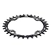 Wosune BCD 104 mm Fahrrad-Kettenblatt, BCD 104 mm Fahrrad-Kettenblatt, zur Reduzierung der Last, Einzelgeschwindigkeit, Bumpy Road Smooth (Ellipsoid Schwarz, 34T)