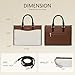 LOVEVOOK Purses and Handbags for Women,Stylish Tote Shoulder Satchel Bag PU Leather Crossbody Top Handle Bags with Zipper