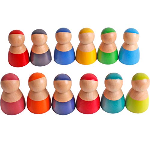 Muñecos de madera Rainbow Friends para niños miniatura 1