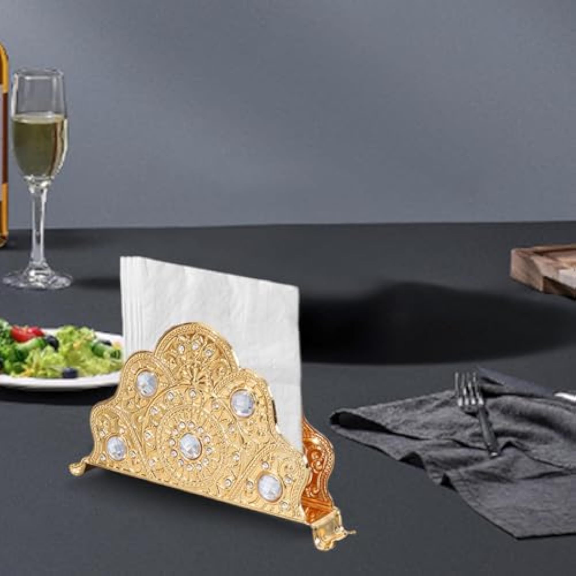 Napkin Holder for Table, Elegant Paper Napkin Storage
