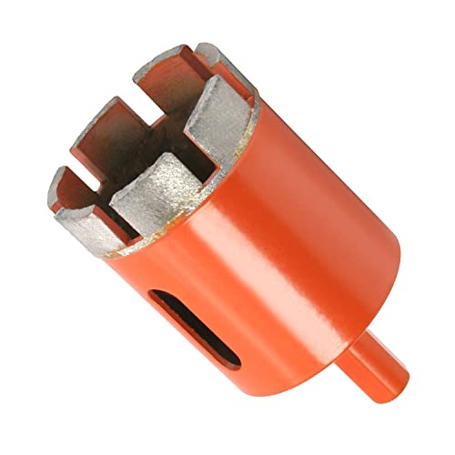 Utoolmart ダイヤモンドホールソー コアビット ホールソーセット 穴径45mm 1本入り ダイヤモンドドリルビット ダイヤモンドコアドリル ドリルビット ドリルセット 三角ハンドル 切削工具 穴あけ 陶器 大理石 タイル コンクリートに適用