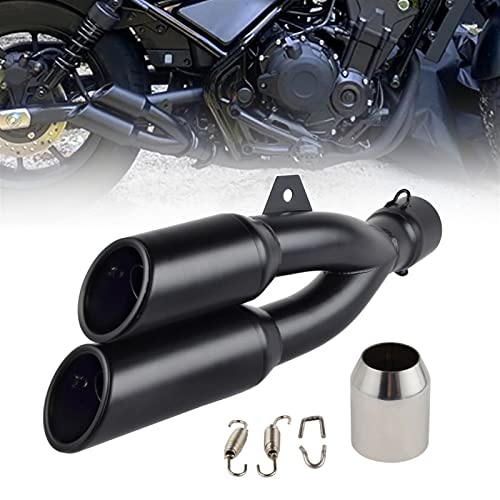Tuyau d'échappement double universel moto pour balades en MT07 et R3
