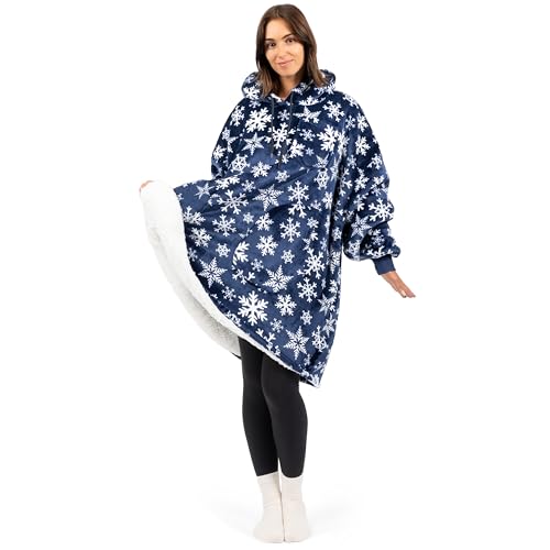 Sweat à capuche surdimensionné en Sherpa pull couverture isolant et très doux - 3