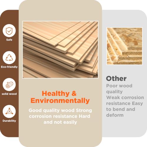 2" Slats Wood Blinds for Indoor Windows: Cordless Solid Wooden Blind&Shades by YuUniqex - Used condition - Image 8