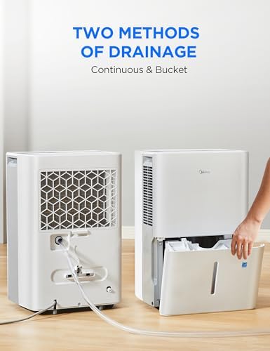 Midea Dehumidifier for Basement, Energy Star, WiFi Enabled, 22 Pint DOE - 4