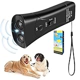 SKJJL Antiladridos para Perro, antiladridos ultrasónico, ahuyentador de Perros de Mano, Dispositivo antiladridos ultrasónico para Perros con Doble frecuencia, antiladridos para Perros, led