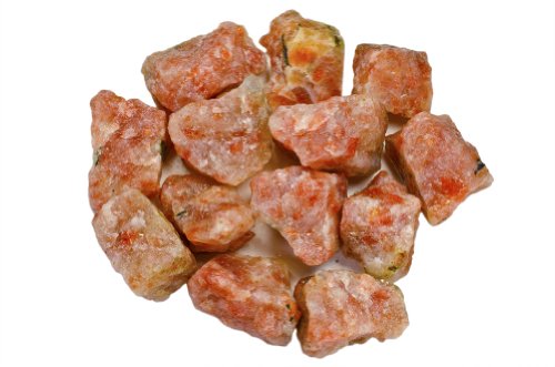 Hypnotic Gems Materials: 1 lb Sunstone Stones from Asia - Rough Bulk Raw Natural Crystals for Cabbing, Tumbling, Lapidary, Polishing, Wire Wrapping, Wicca & Reiki Crystal Healing