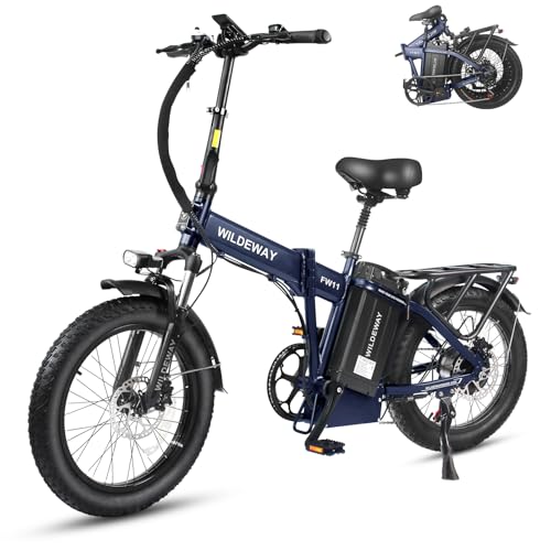Wildeway Folding Electric Bike for Adults with 32Ah Battery Long