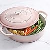 Crock-Pot Artisan 5-Quart Blush Enameled Cast Iron Braiser with Lid – Durable Slow Cooker and Oven Safe Cookware #5