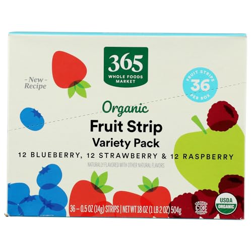 365 by Whole Foods Market Organic Variety Pack Fruit Strip Multip...