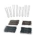 200Pcs U Shaped Hair Pins Bun Hair Pins with Storage Box by KeJian, Assorted Size 5cm/ 6cm, Brown and Black