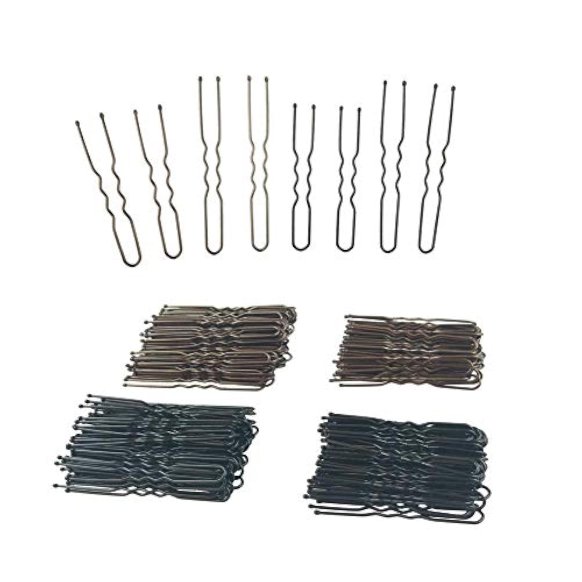 200Pcs U Shaped Hair Pins with Storage Box