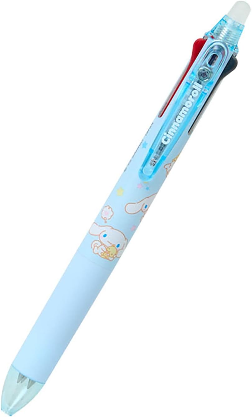 Sanrio 927953 FriXion Ball 3 Slim Cinnamon Roll, Polycarbonate, Ball Diameter: 0.01 inch (0.38 mm), Ink Color: Black, Red, Blue Retractable