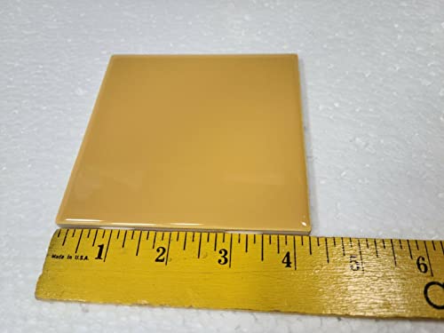 Orange Mustard Ceramic Tile 4.25 In Shower Bathroom Kitchen Backsplash Vintage Subway Square 4X4 Inch Mosaic 10 Piece Boxes #TOP3
