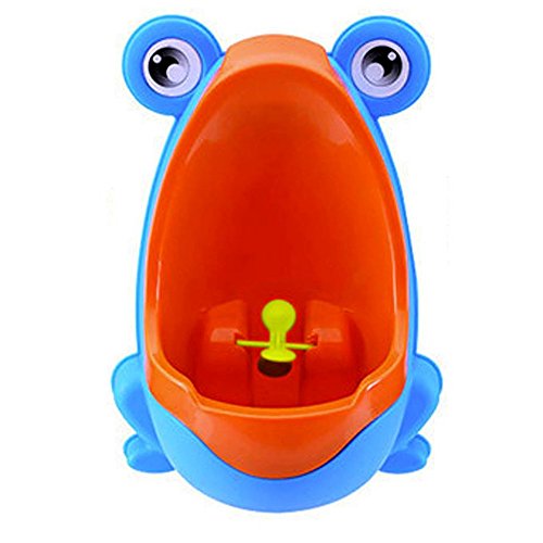 Engaging & Fun - Colorful Frog Boys Potty Training Urinal with Whirling Target - Use a Baby Boy Urinal, Making It Fun, Easy Stress Free to Potty Train...