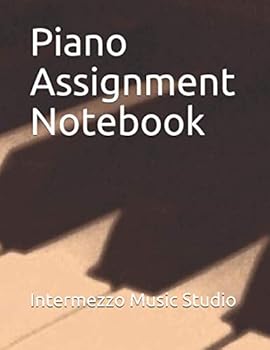 Paperback Piano Assignment Notebook Book