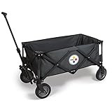 PICNIC TIME Pittsburgh Steelers Adventure Wagon Folding Utility Tailgate Wagon