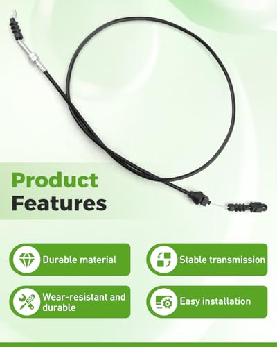Cable de carburador de 52¼ pulgadas con control suave de velocidad para E-Z-GO 2002 6