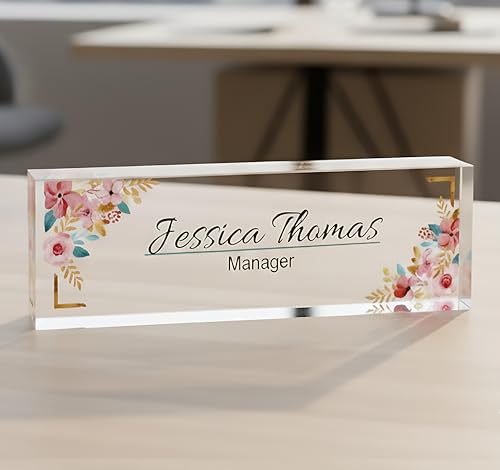 Custom Name Plate for Desk – Personalized Office Name Sign