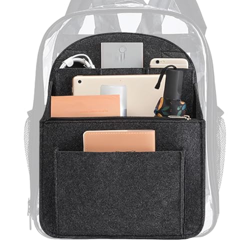 Birtern Organizador de mochila | Organizador de bolso para inserción de mochila, inserto de mochila de viaje, forro organizador de mochila con múltiples bolsillos para mochila