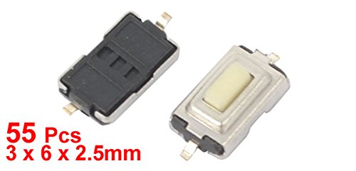 100 Pezzi Interruttori A Pulsante Tattile Momentanei DIP 6x6x17 Mm - Per Circuiti Elettronici