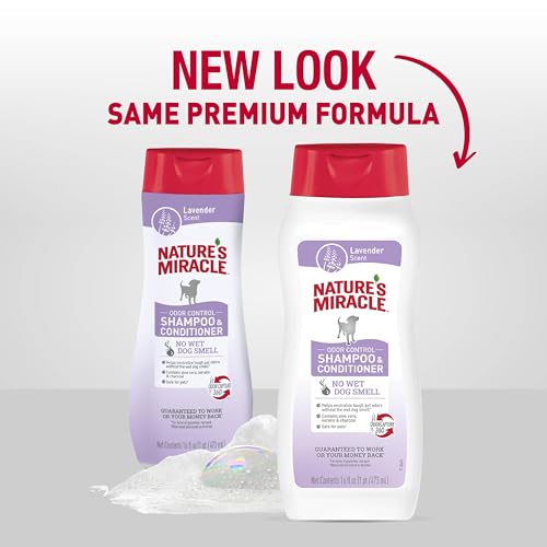 Nature\'s Miracle Nature’s Miracle Odor Control Shampoo & Conditioner, 16 Ounces, Lavender Scent - Thumbnail 3