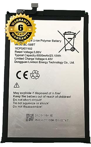 Image of Original BL -58BT Battery for Tecno Pouvoir 4 /4 Pro /Battery with 6 Month Warranty ****(J0059)