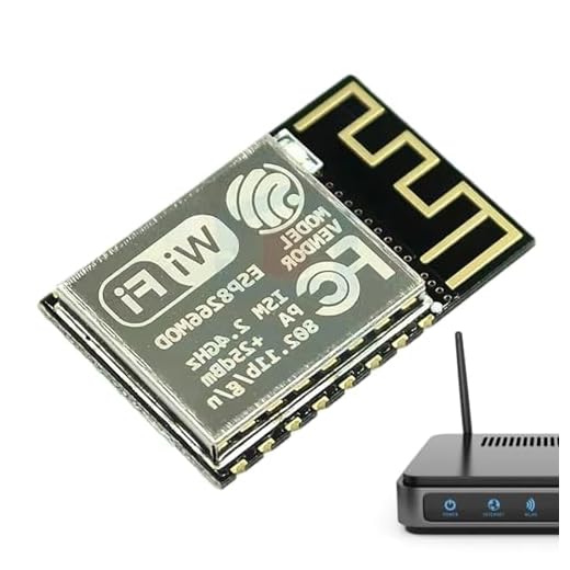 TARAKO Modulo Wireless, modulo Internet WiFi - Modulo ricetrasmettitore WiFi ESP8266 remoto,Moduli Wireless con Prestazioni stabili per reti di sensori, Case Intelligenti e Controllo Industriale