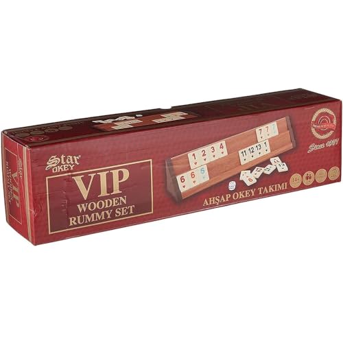 Holz Wooden Rummy Set VIP Okey con Fichas de Melamina miniatura 5