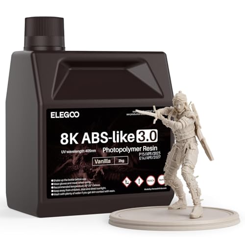 Image of ELEGOO 8K ABS-Like 3.0 3D Printer Resin Vanilla 2000g