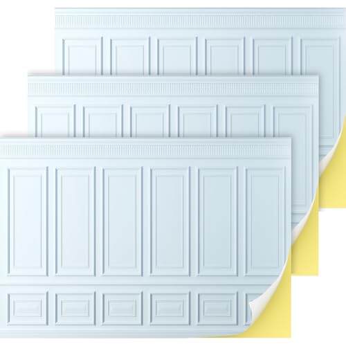 Flutesan 3 Pcs Miniature Dollhouse Wallpaper and Flooring Peel and Stick 1: 12 Scale Self Adhesive Wallpaper DIY Mini Dollhouse Accessories 8.27 x 11.69 Inch (Frame)