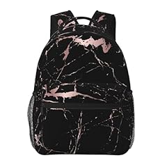 Trendy Marble Modern Rose Gold Black