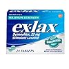 Ex-Lax Maximum Strength Stimulant Laxative Constipation Relief Pills for Occasional Constipation, Gentle Laxatives - 24 Count