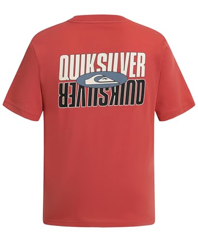 Image of Quiksilver Boys' Short Sleeve Logo Graphic T-Shirt, Soft & Comfortable, Regular Fit