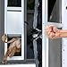 [Petoasis] Dog Door for Sliding Glass Door,Upgrade Magnetic 3 Flap Extreme Weather Doggy Door,Fit 76-3/8