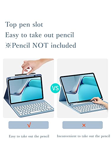 Graziosa custodia con tastiera per iPad di 10a 9a