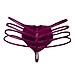 Bwaydeg Men'S Sexy Thong Underwear Front Zipper Hollow Strappy Sexy Lingerie Sissy Underpants Breathable G-String Hot Pink Large