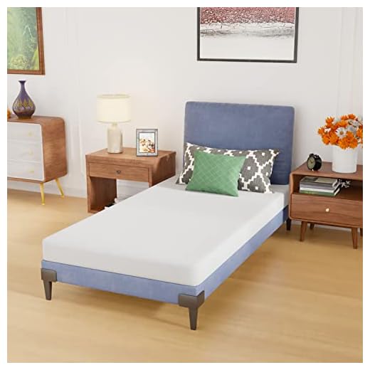 PayLessHere | 5 Inch Twin Mattress | Medium Firm Base Foam Mattress | Removable Washable Zipper Cover | Breathable & Comfortable | White | Bed in a Box | CertiPUR-US Certified