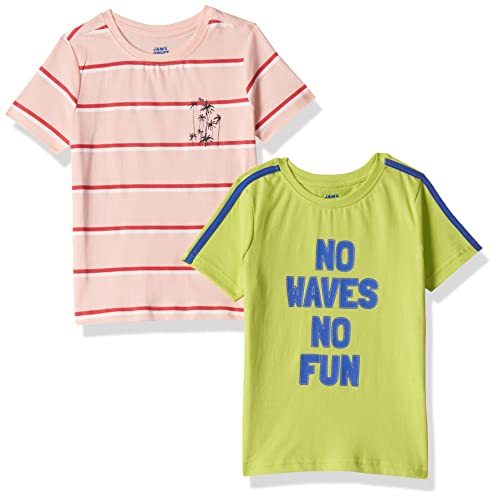 Image of Amazon Brand - Jam & Honey Boys 100% Cotton Printed Half Sleeves T-Shirt | Age 2-12 Years