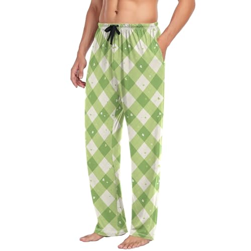GuoChe Lightweight Pajama Pants For Men Pyjama Pants Mens with pockets for Summer Drawstring Small4
