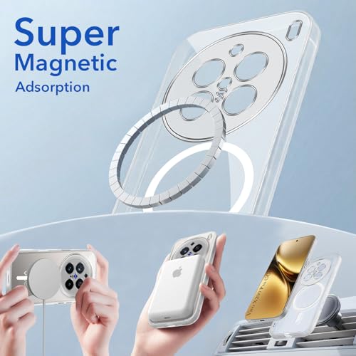 Image of Jkobi Lifetime Anti-Yellow MagSafe Compatible Clear Back Cover Case for Vivo X200 Pro (Sleek Hard Crystal | Shockproof and Camera Protection)