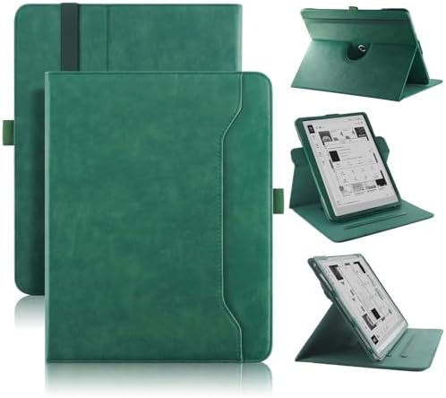 Standing Premium PU Leather Case for Onyx Boox Go 10.3 Tablet (2024 Released), Lightweight Book Folio Cover with Auto Sleep/Wake (Green)