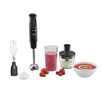 Tefal Optichef 3-in-1 Hand Blender, 1000W, 20 Speeds and Pulse, Black