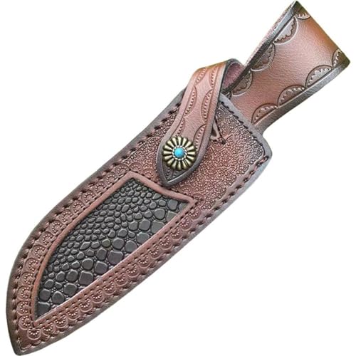 Dianzan Funda para Cuchillo, Funda De Cuero para Cuchillo, Trabilla para Cinturón, Funda para Cuchillo, Funda para Cuchilla, Cinturón, Funda para Cuchillo para Caza, Ocio Y Cocina
