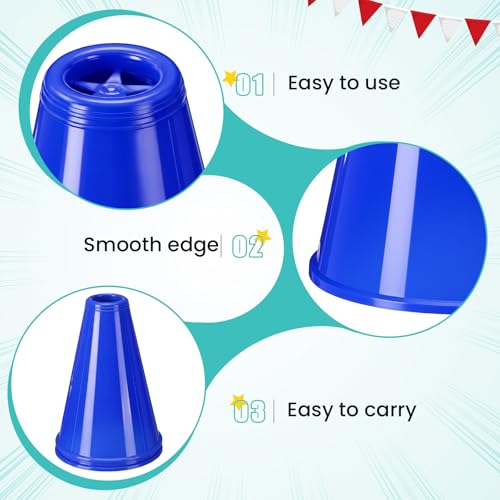 Teyva Daily 2 Pcs Plastic Cheer Megaphone Cheerleading, Blue by Teyva Daily - Used condition - Image 3