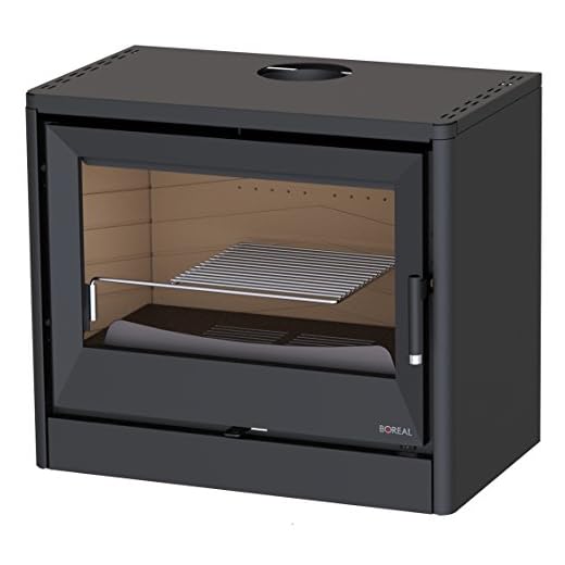 ESTUFA DE LEÑA CON TURBINA BOREAL MODELO PARA COLGAR E1000