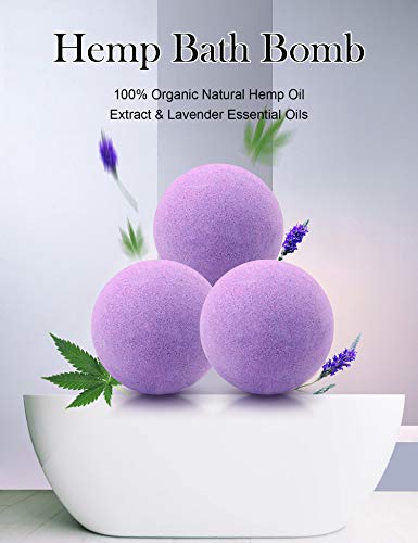 Kastu K-DMYY-1 Bath Bombs,2 Pack Fizzy Spa Gift Natural Hemp Oil Extract And Lavender Essential Oils Bath thumb #2