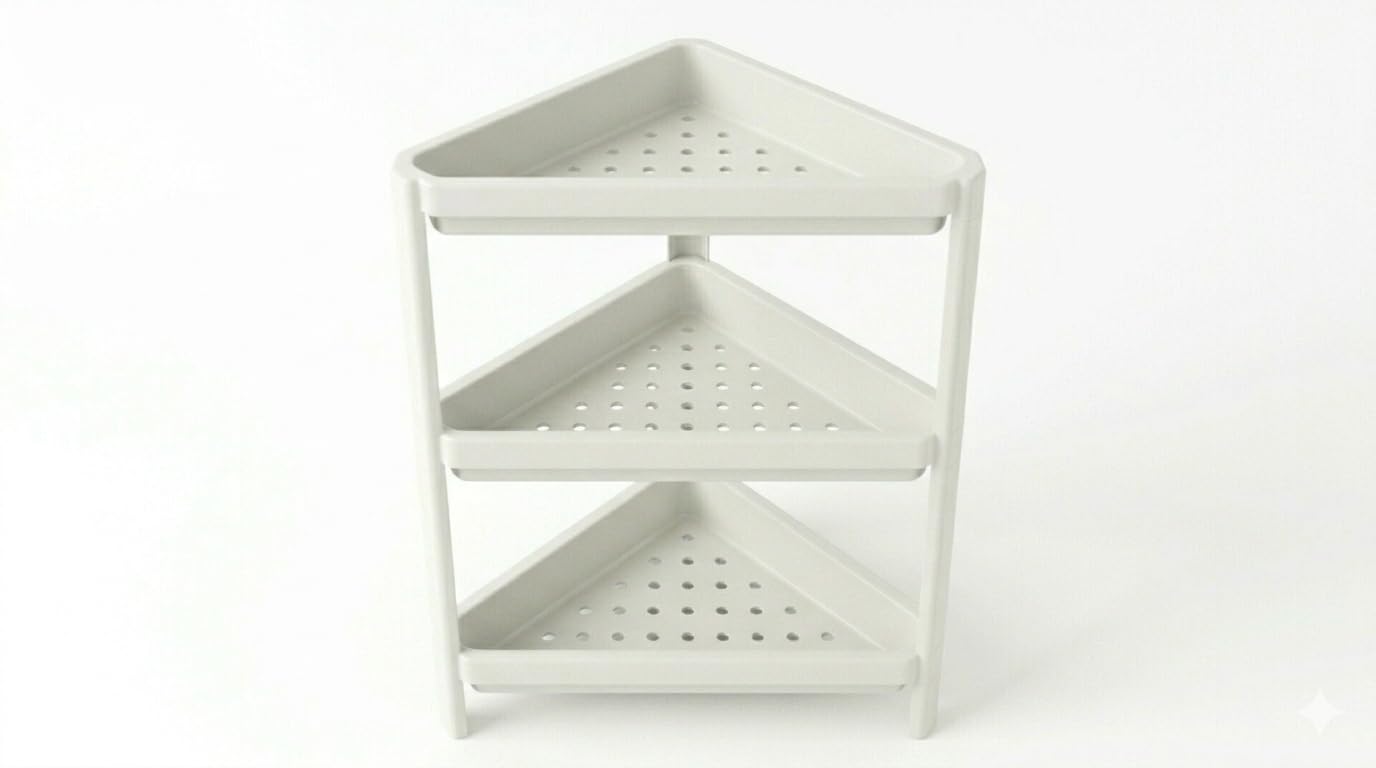 IKEA Vesken Eckregal weiß 13x13x28 704.710.92 Küche, Haushalt & Wohnen